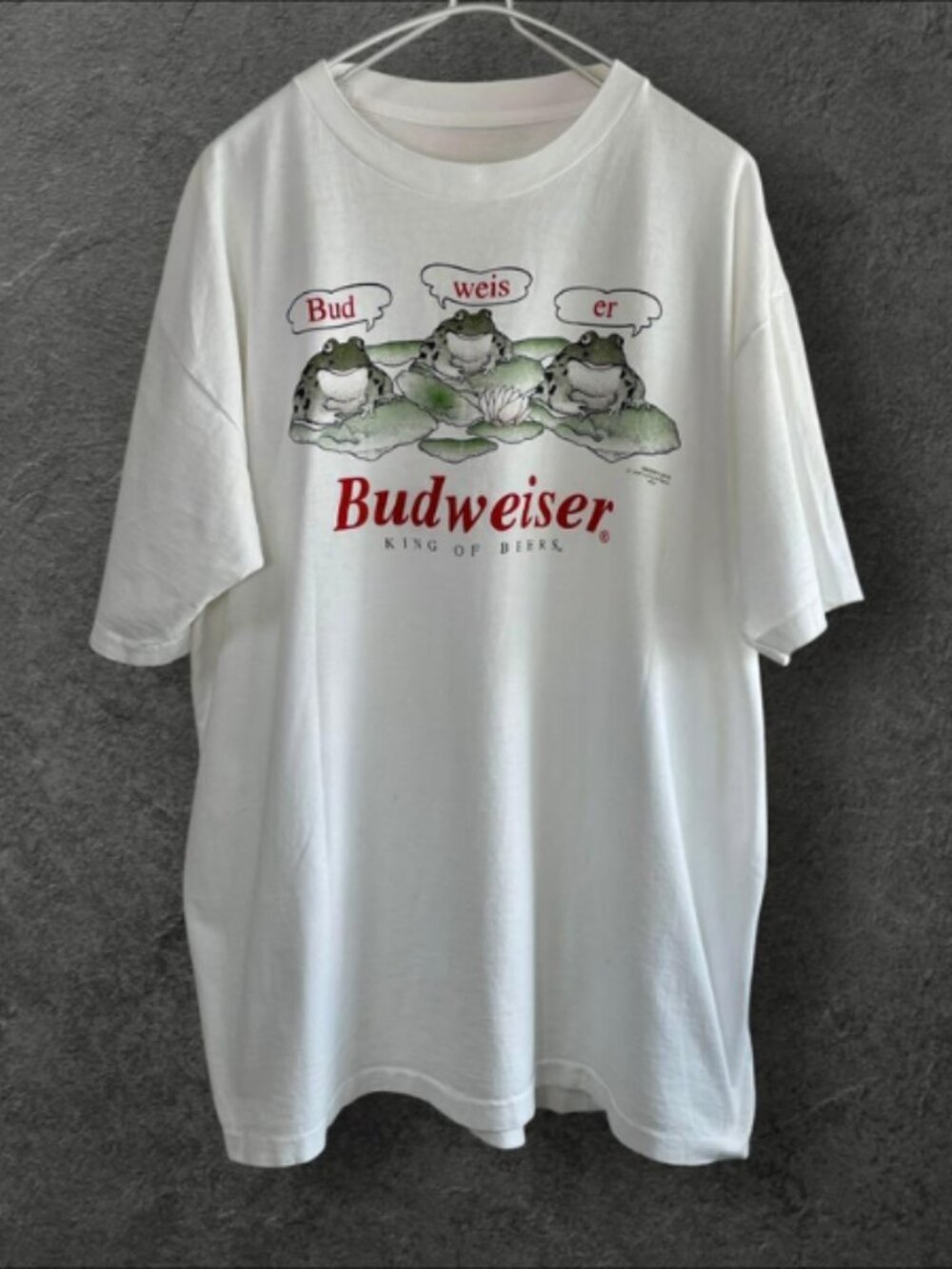 Vintage 90s Style Budweiser Frogs T-Shirt